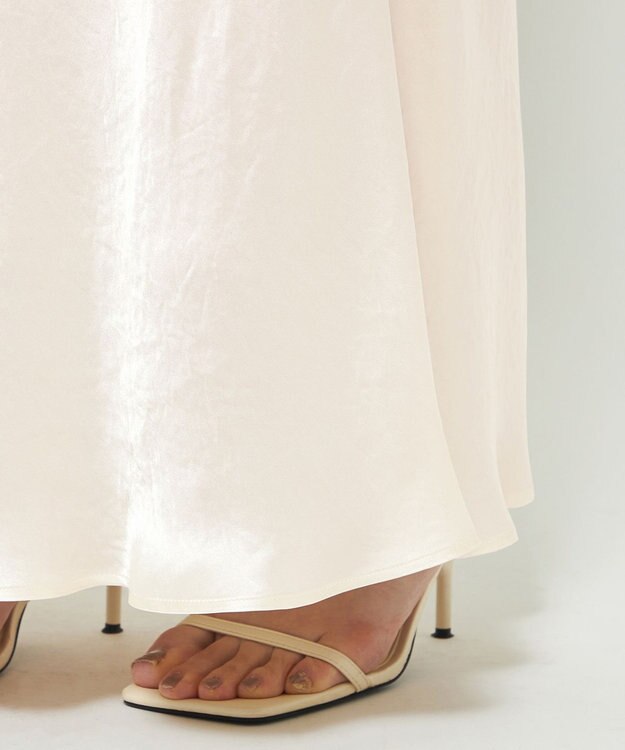 uncrave アセテートヴィンテージサテン バイアススカート エクリュ