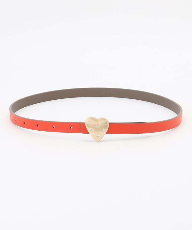 組曲 ハートバックルリバーシブルベルト ベージュ系