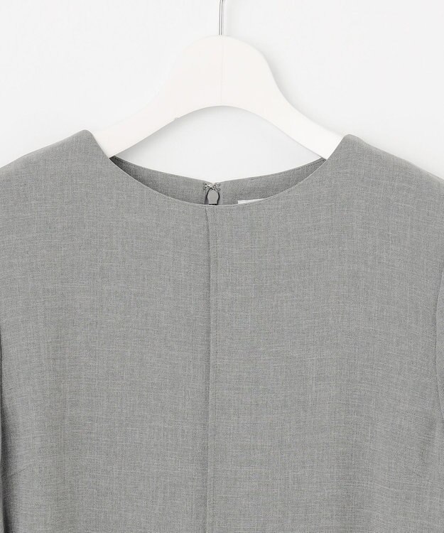 J.PRESS LADIES 【セットアップ対応】MELANGE ライトツイル ワンピース ライトグレー系
