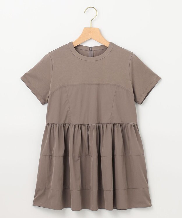 組曲 L 【接触冷感】ビスチェレイヤードTシャツ カーキ系