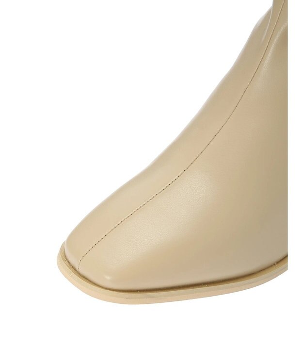Green Parks ・ｍｉｎｉａ　金具付ストレッチショートブーツ Beige