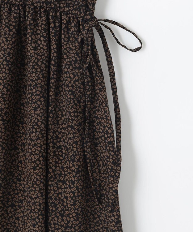 ANY 【洗濯機可能/ウエストゴム】ウエストギャザー ワンピース フラワー