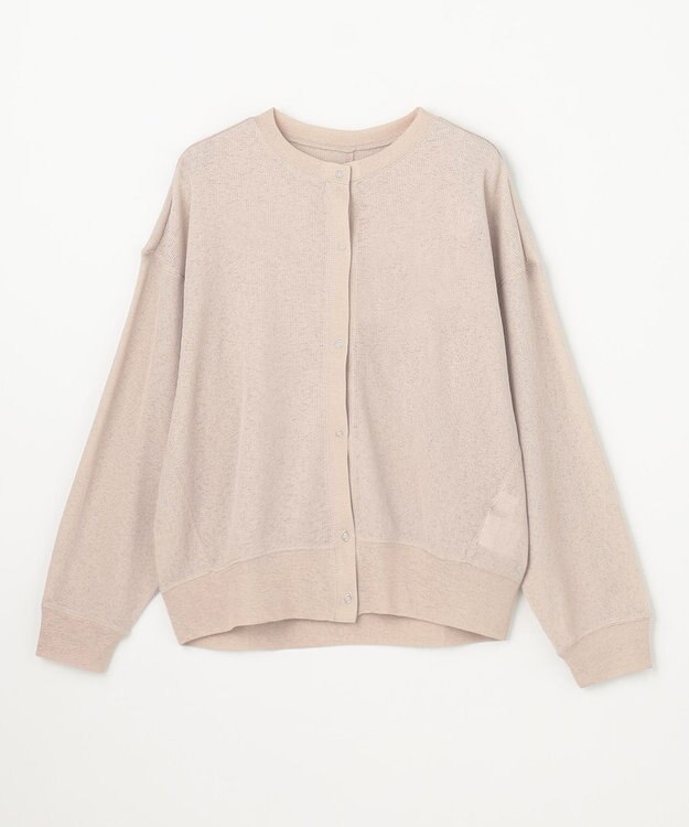 ANY シアーワッフルカーディガン ベージュ