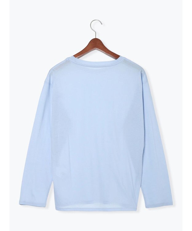 Te chichi 【雑誌掲載アイテム】シルケット天竺クルーネックロンT《2026 spring catalog item》 サックスブルー