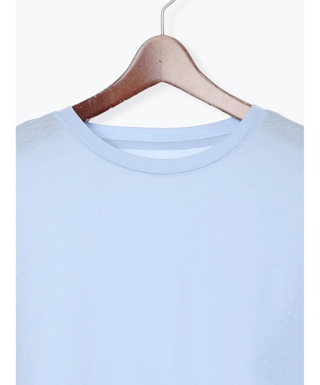 Te chichi 【雑誌掲載アイテム】シルケット天竺クルーネックロンT《2026 spring catalog item》 サックスブルー
