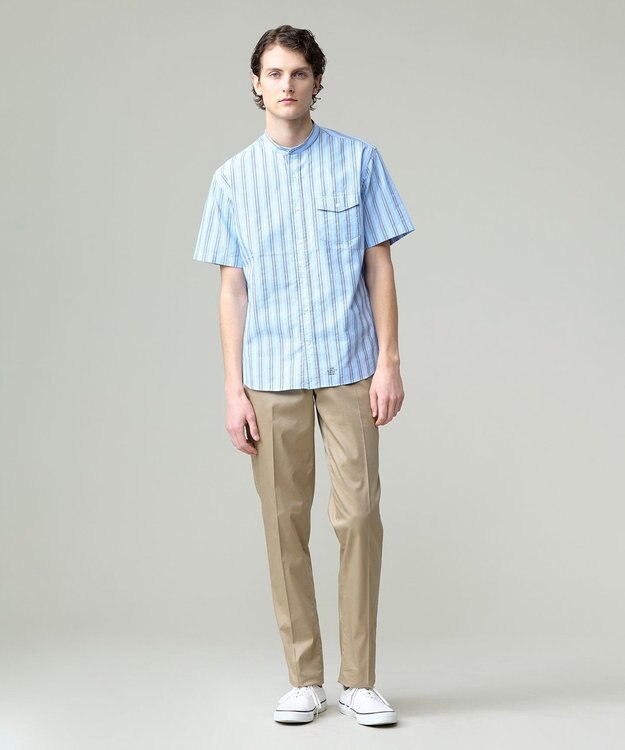 J.PRESS MEN 【ストレッチ】グリストーンダンプ ステムテーパードパンツ ベージュ系