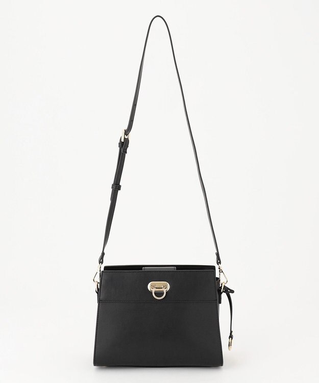 組曲 スクエアショルダー バッグ ブラック系