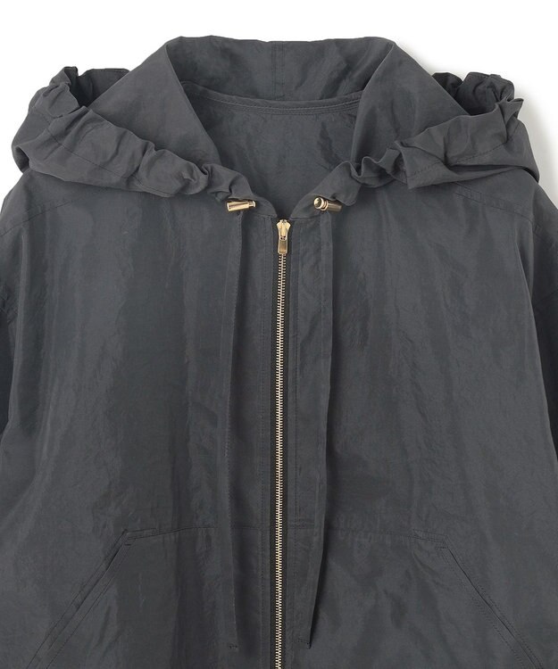 BEIGE， 【洗える・Precious 4月号掲載】GAURA / シアーパーカーブルゾン Black