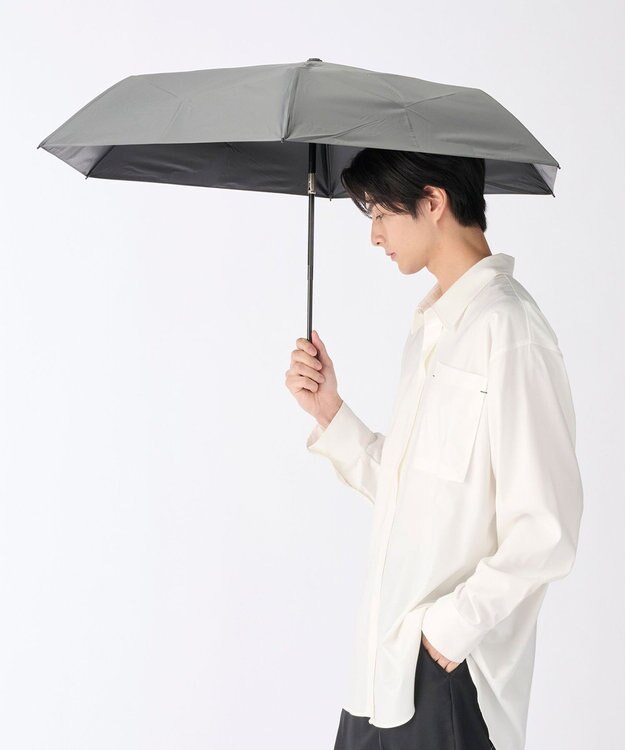 MOONBAT 【3秒で折りたためる日傘/自動開閉】 遮光100% 晴雨兼用 折りたたみ傘 ウラワザ ダークグレー
