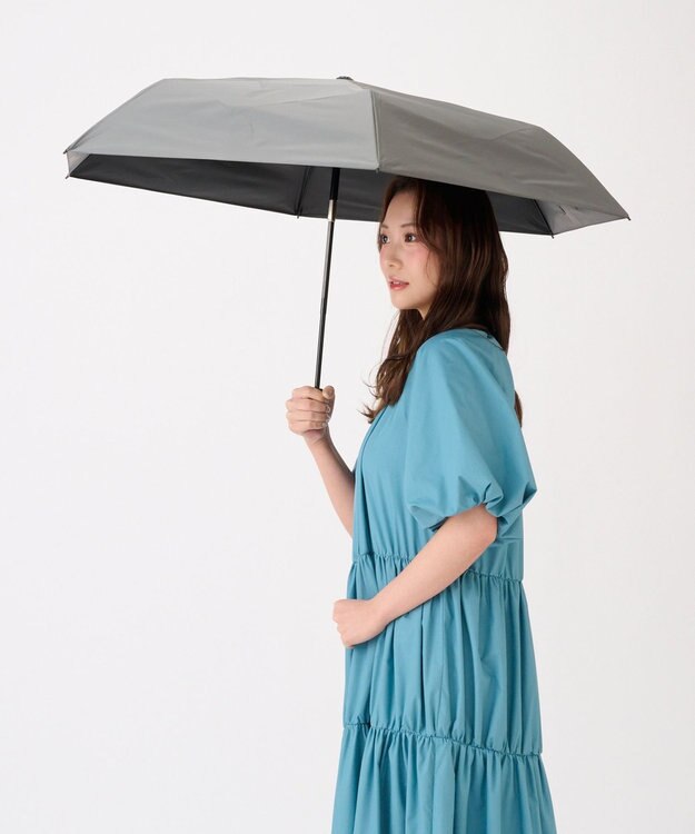 MOONBAT 【3秒で折りたためる日傘/自動開閉】 遮光100% 晴雨兼用 折りたたみ傘 ウラワザ ダークグレー