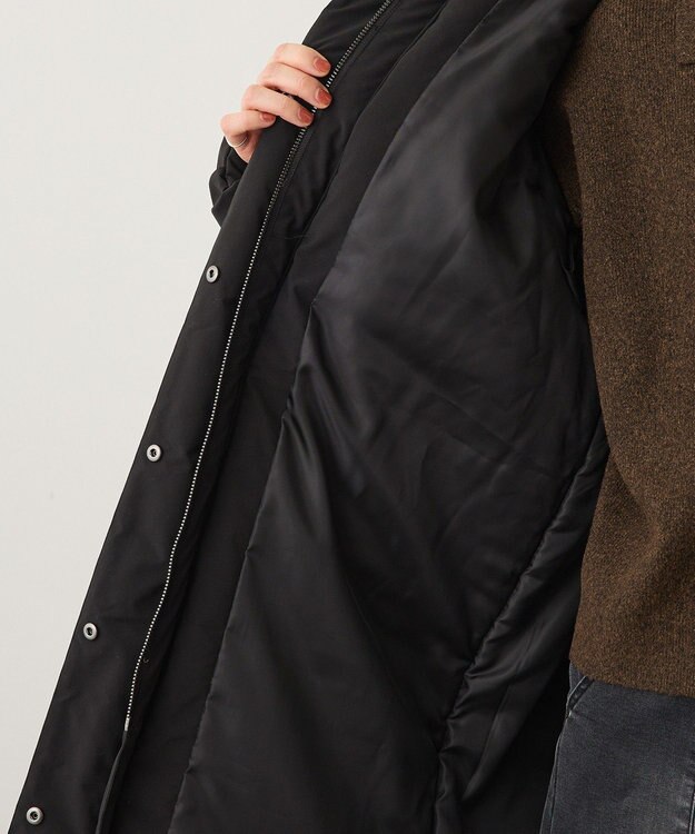 CRAFT STANDARD BOUTIQUE ボリューム中綿ミディコート Black