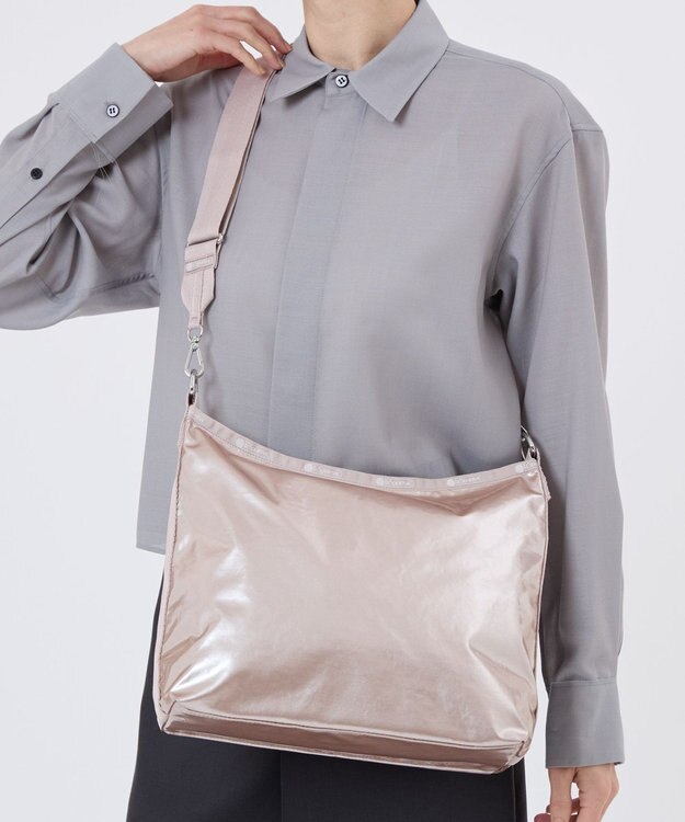 LeSportsac MEDIUM ZIP SHOULDER/ローズゴールドシャイン ローズゴールドシャイン