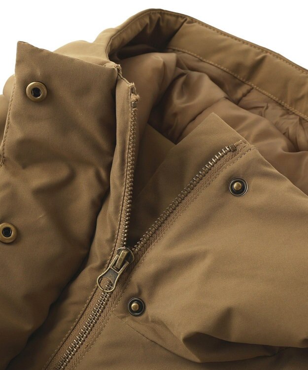 CRAFT STANDARD BOUTIQUE ボリューム中綿ミディコート Black