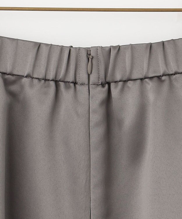 組曲 L マットサテンノーブルスカート スレートグレー系