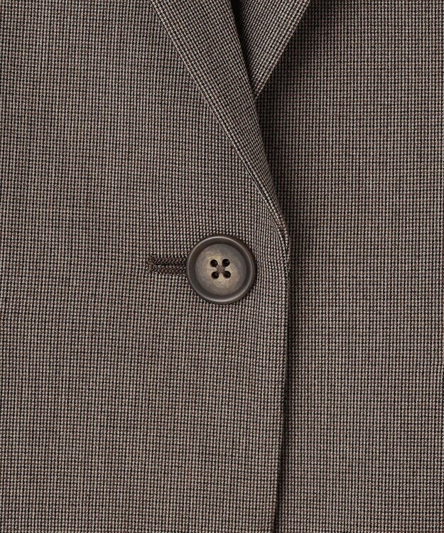 J.PRESS LADIES S 【洗える】T/Rアルガンシルク テーラード ジャケット ブラウン系