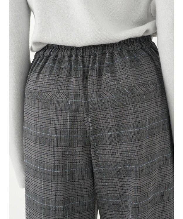 earth music&ecology チェックストレートパンツ Check Gray