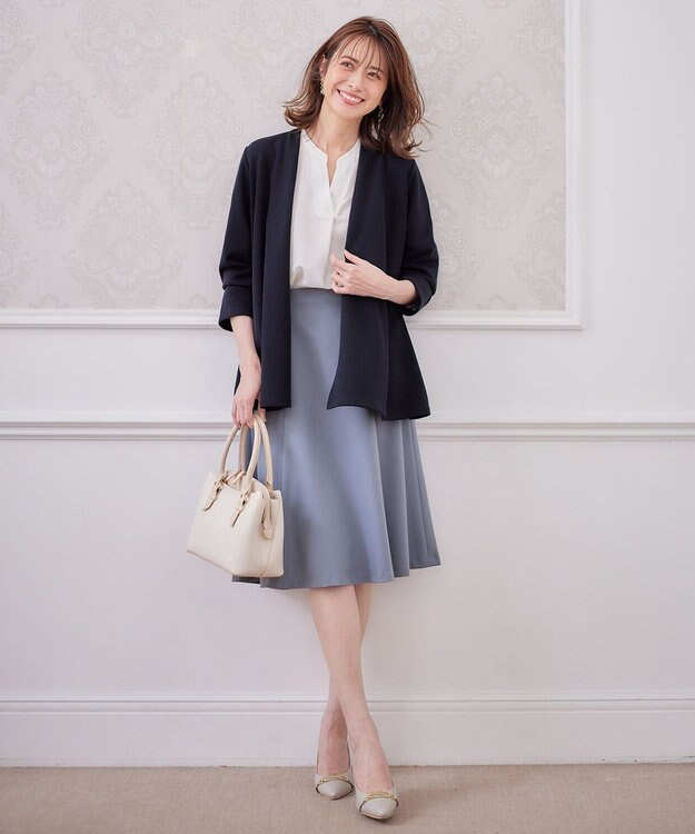 ANY SIS 【AIコラボ】サイドボタンフレア スカート ライトブルー