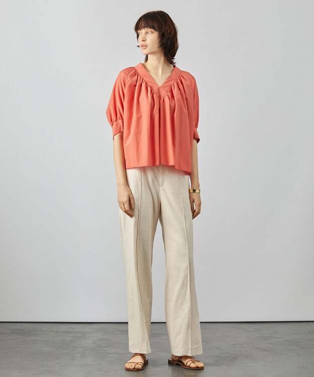 BEIGE， FOURAS / ワイドパンツ Ecru x Bista