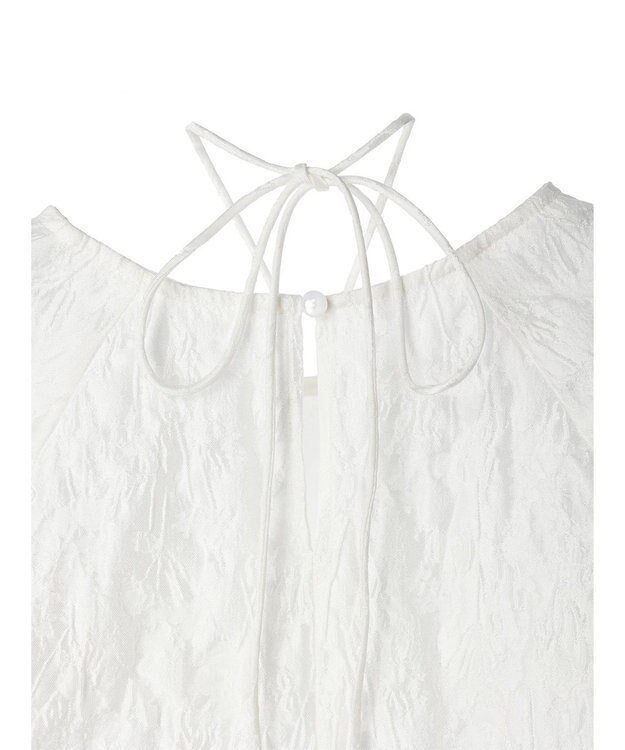 Green Parks AnriettMusee ショート丈ジャガードトップス Off White