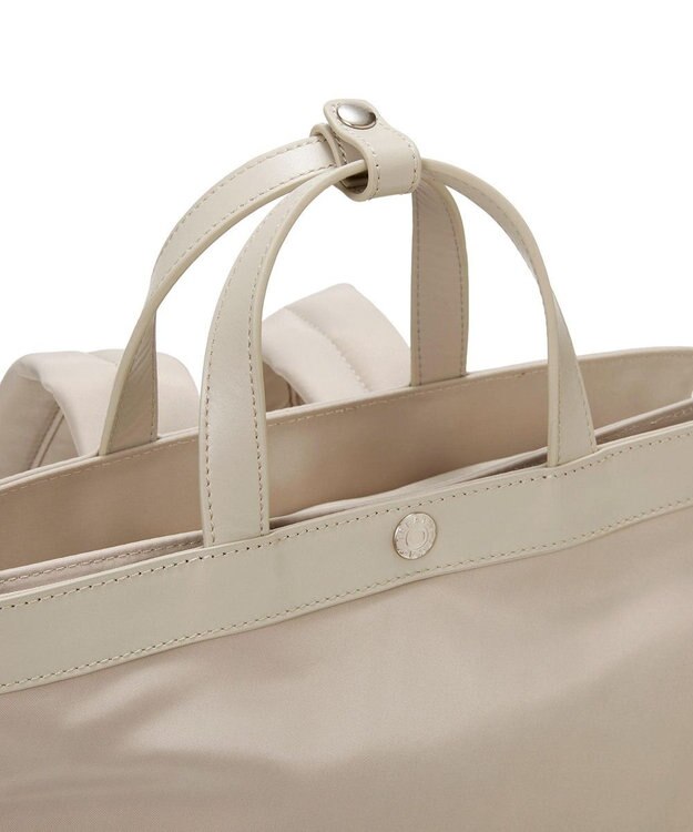 TOPKAPI 【Breath TOPKAPI】防水ナイロン レザーコンビ PC対応 トート リュック バックパック ペールベージュ