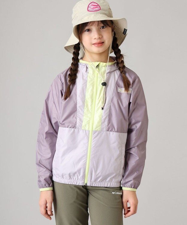 Columbia Columbia/ キッズアイテム/ バックボウルIIフーデッドウィンドブレーカー /コロンビア Shale Purple Lavender Pearl Citron Haz