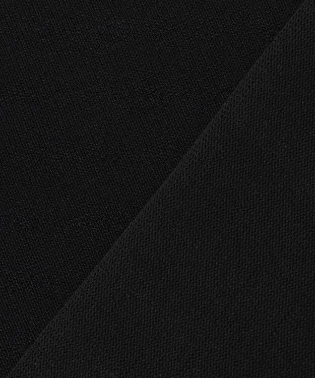 Feroux 【洗える】バイカラー襟 ニット ブラック系