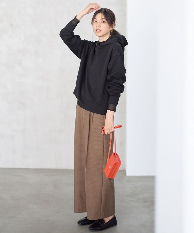 ANY 【LEE掲載/6サイズ展開/裏起毛/ウエストゴム】ウォームワイドパンツ ブラウンガンクラブ