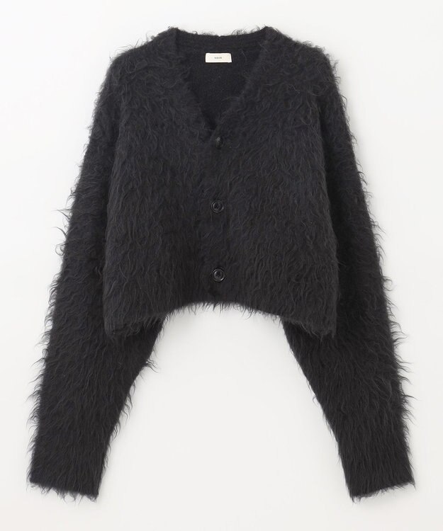 NAVE 【Nave】モヘアシャギー ショートカーディガン ブラック系