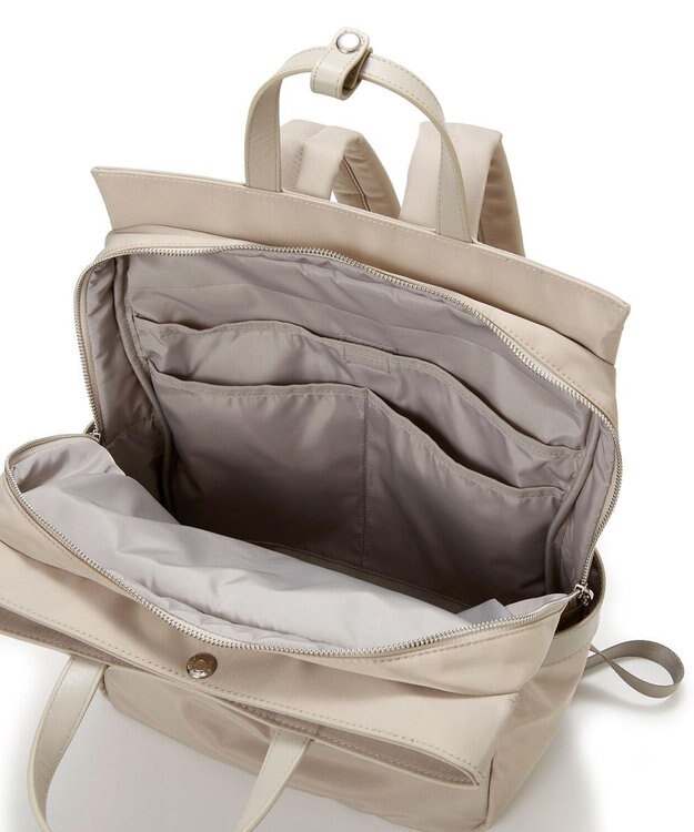 TOPKAPI 【Breath TOPKAPI】防水ナイロン レザーコンビ PC対応 トート リュック バックパック ペールベージュ