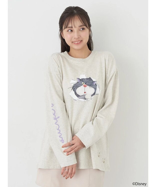 earth music&ecology Ｄｉｓｎｅｙ／フロントルシファーロンＴ Oatmeal