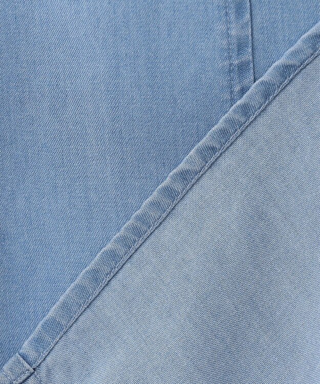 ANY 【手洗い可能】ウォッシャブルデニムシャツ ブルー