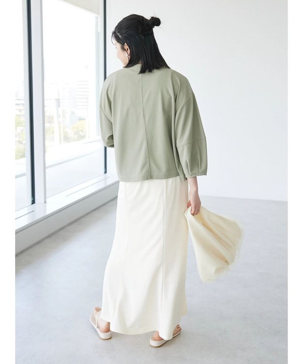 CRAFT STANDARD BOUTIQUE カットジョーゼットスカート Ivory