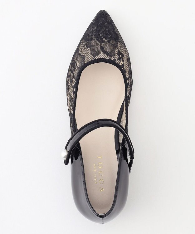 TOCCA PEARL MARY JANE PUMPS パンプス レースブラック系5