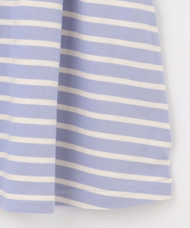 組曲 KIDS 【110-140㎝】ボーダー ワンピース サックスブルー系1