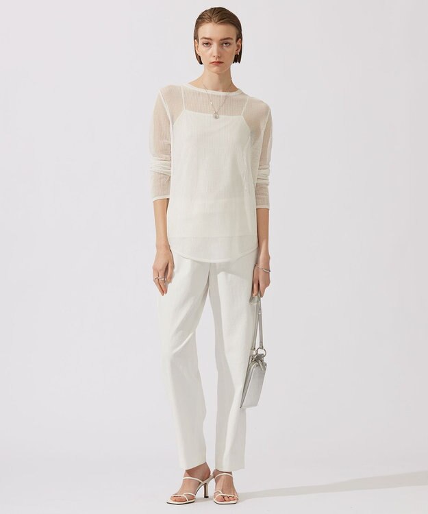 ICB L 【UVカット・吸水速乾・接触冷感・洗える】シェルタリングドライオックス カービーパンツ オフホワイト系