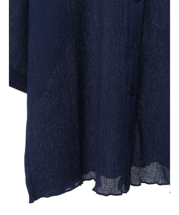 Green Parks BEST PRICE 表面カット衿付シャツ Blue