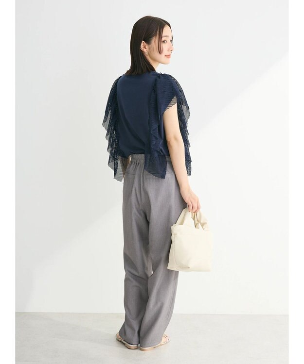 Green Parks ・ＳＵＧＡＲ　ＳＰＯＯＮ　ＴＩＧＥＲｐｔラッフルフレンチＴ Navy