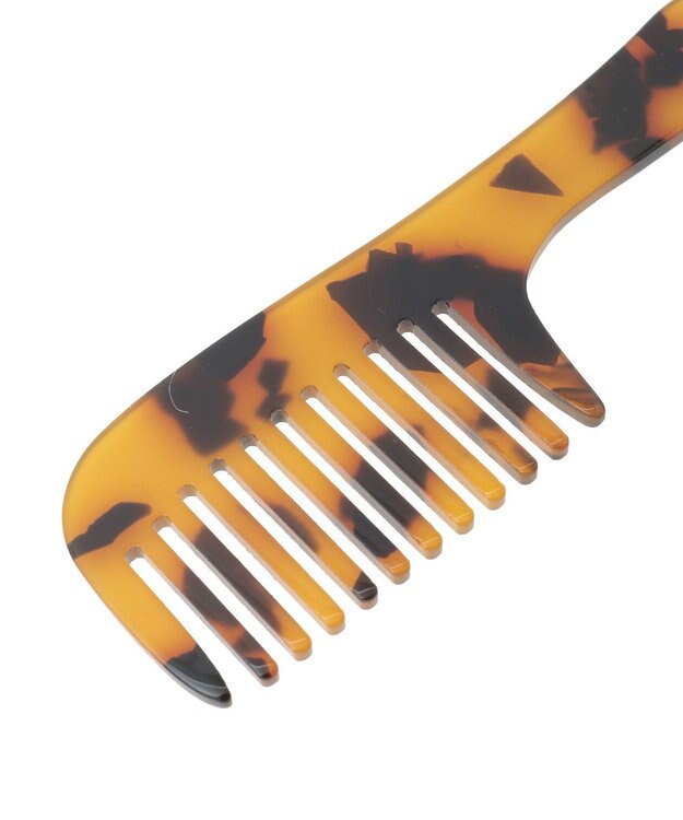 earth music&ecology ファーポンポン＋べっ甲柄ミラー付きチャーム Beige