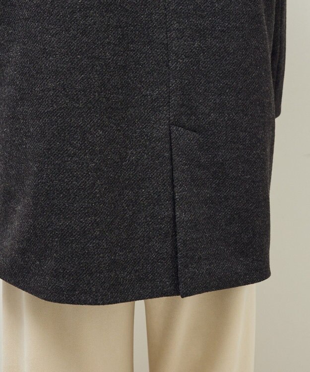 Green Parks ２ｗａｙフード取り外しＡラインコート Charcoal Gray