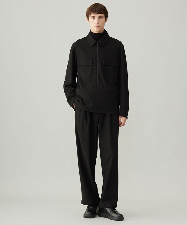 UNFILO MENS 【男女兼用】ライトウォームタートルネックニット ブラック