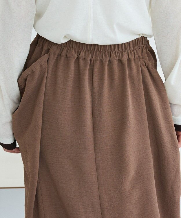 CRAFT STANDARD BOUTIQUE ドレープポケットデザインスカート Brown