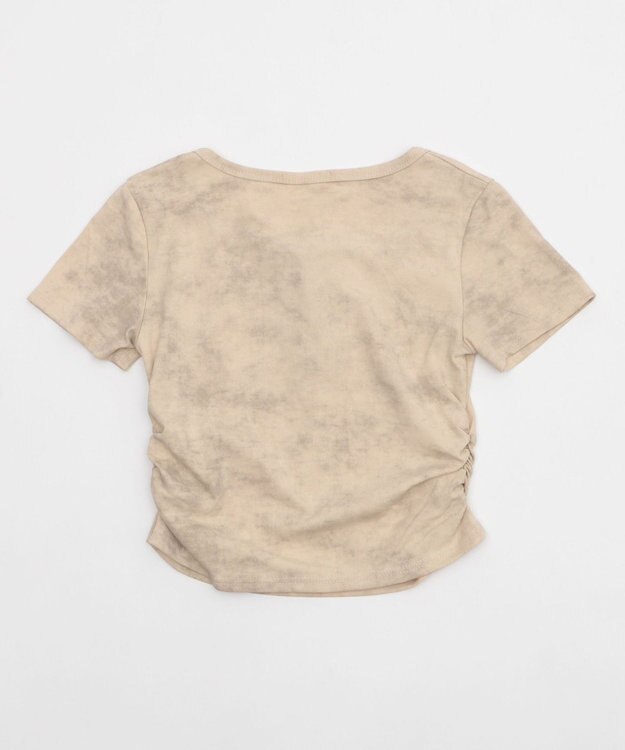 WEGO ブローチ付きレースアップT ベージュ