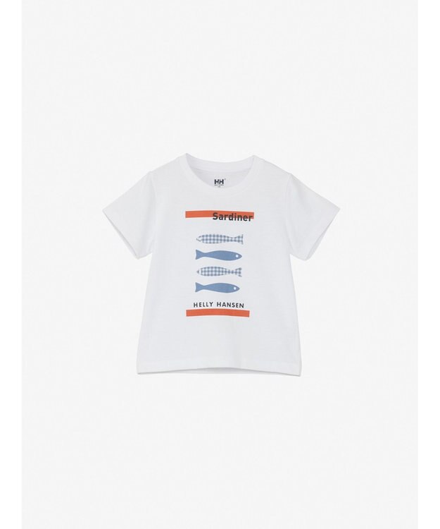 HELLY HANSEN 【キッズ・速乾・UVカット・記名ラベル付】アニマルティー クリアホワイト