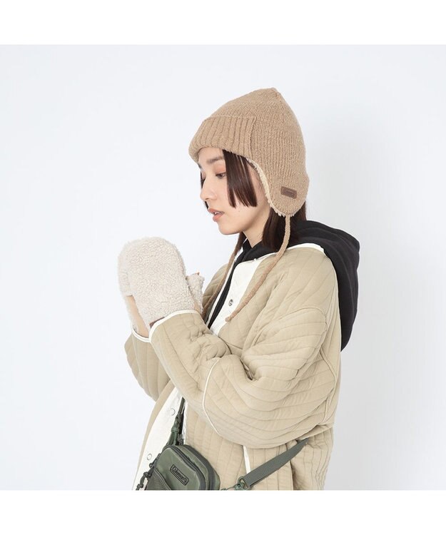 林八百吉商店 Coleman ニットウィンターワッチ ベージュ