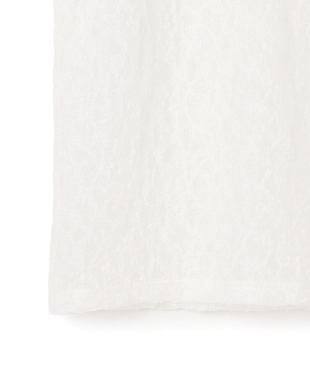 23区 L 【SLOW/一部店舗限定】リンクルレース シアー カットソー ホワイト系