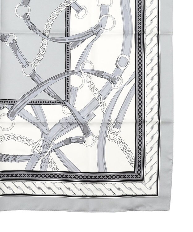 23区 ベルト柄 スカーフ グレー系