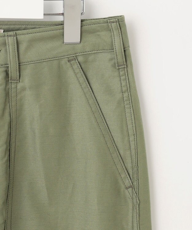 自由区 【XSサイズ~/洗える】GUNG HO（ガンホー） ベイカーパンツ カーキ系