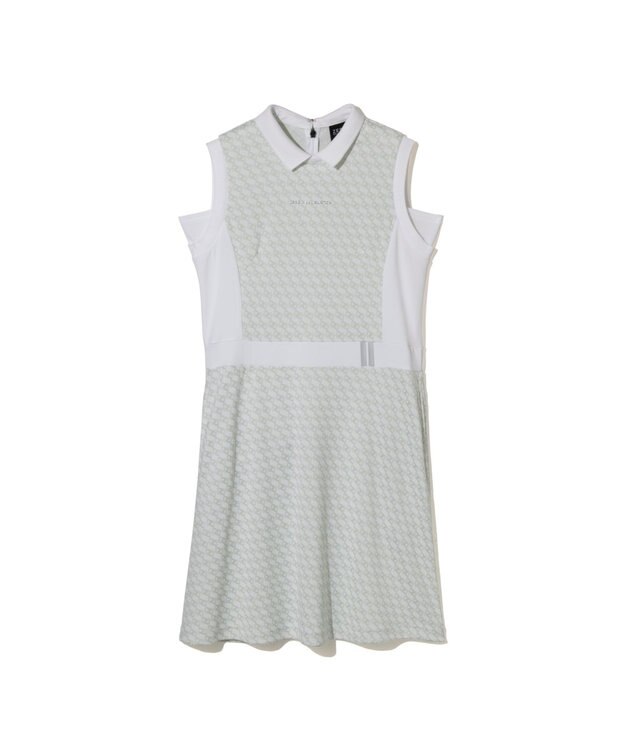 ZERO HALLIBURTON モノグラム柄ノースリーブワンピース ZHG-W6S7b 85221 ホワイト