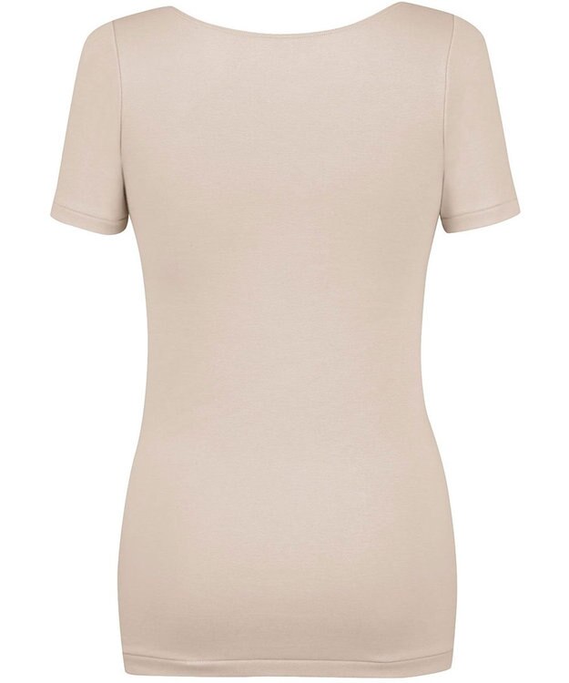 Wing あったかインナー オーガニックコットン混 やわらかくやさしい肌ざわり 【綿の贅沢オーガニック】 綿混 保温性 3分袖 半袖 秋 冬 EL4331 ウイング／ワコール ベージュ