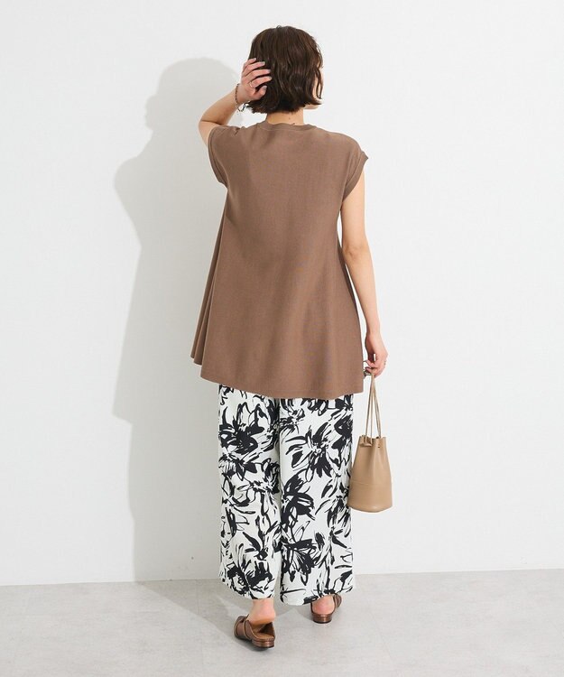 CRAFT STANDARD BOUTIQUE ファンクショナルノースリーブフレアニットプルオーバー Brown